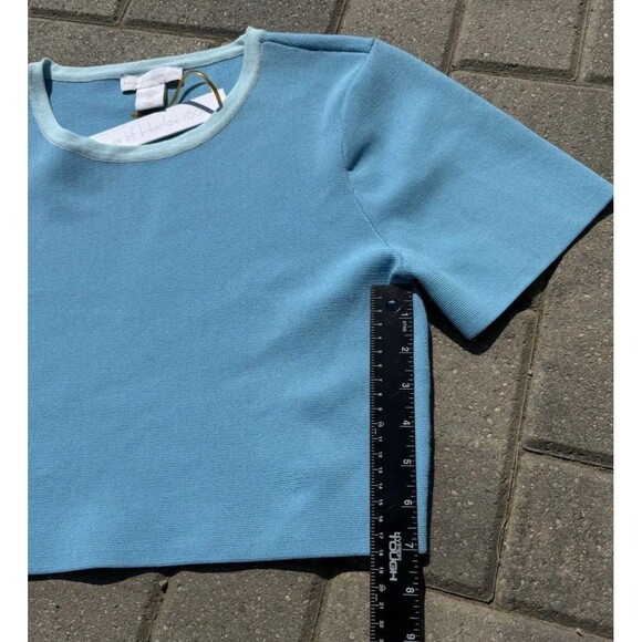 House Of Harlow 1960 Blue Combo 2 Piece Set Crop Top & Skirt NWT $198 Size Large - Picture 5 of 11